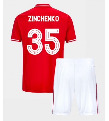 Nottingham Forest Oleksandr Zinchenko #35 Dětské Domácí Dres 2025-26 Krátký Rukáv (+ trenýrky)